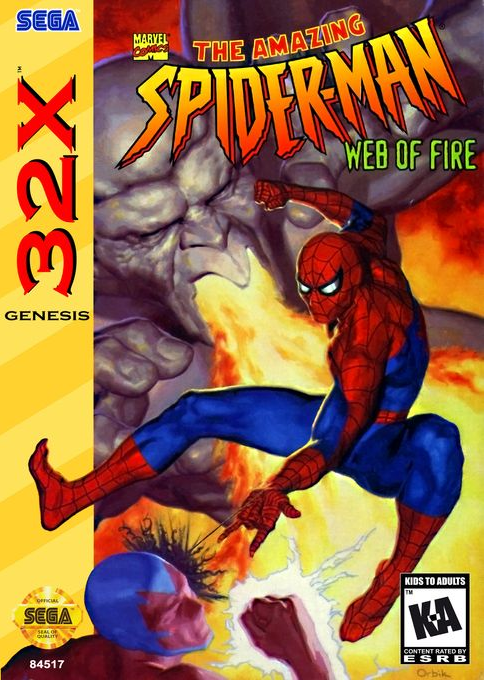 Jaquette de Spider-Man Web of Fire