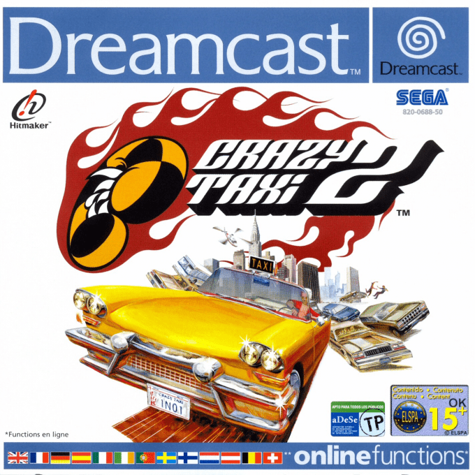 Jaquette de Crazy Taxi 2