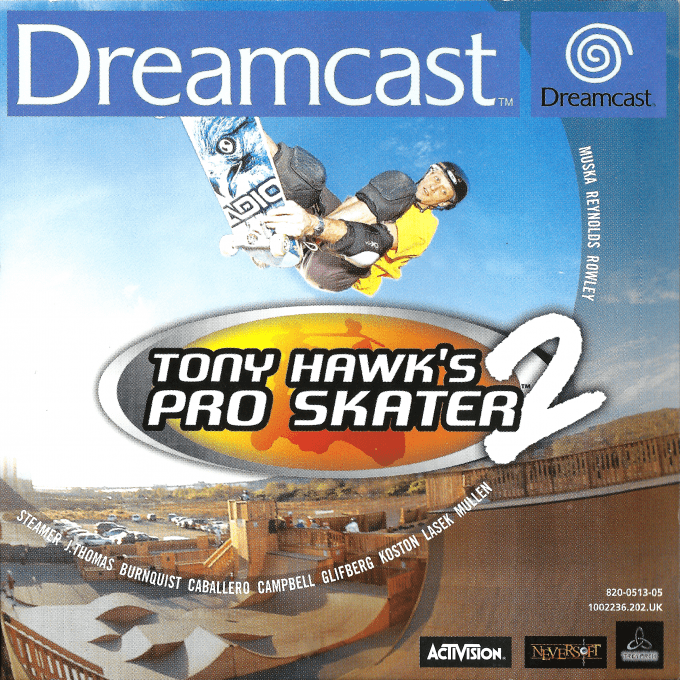 Jaquette de Tony Hawk's Pro Skater 2