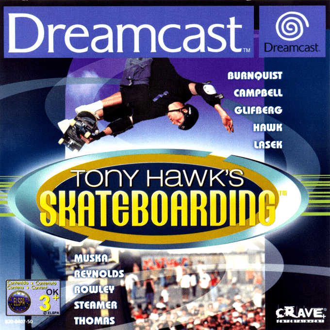 Jaquette de Tony Hawk's Skateboarding