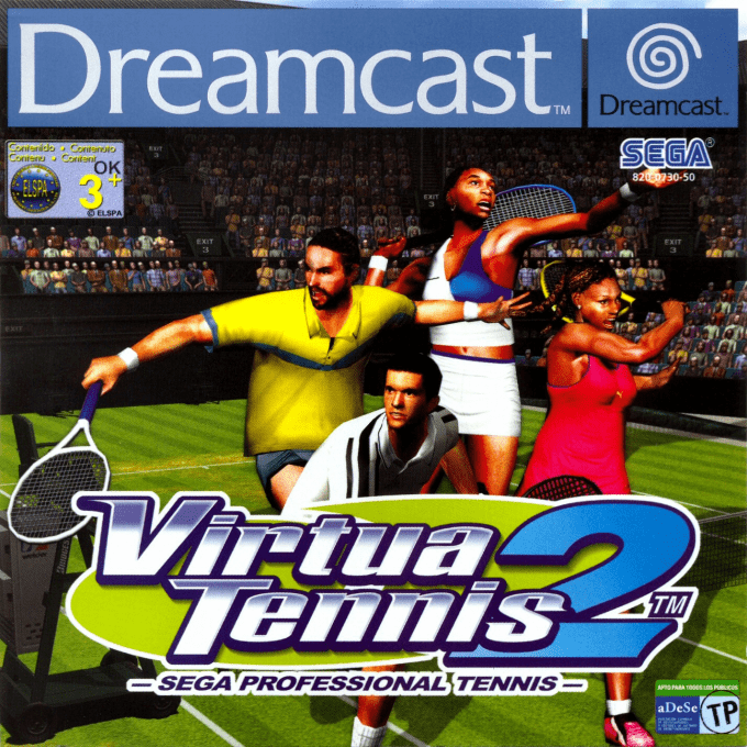 Jaquette de Virtua Tennis 2 : Sega Professional Tennis