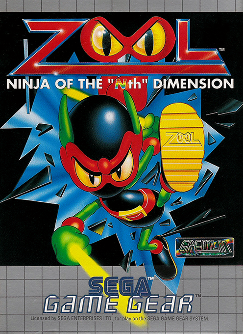 Jaquette de Zool : Ninja of the “Nth” Dimension