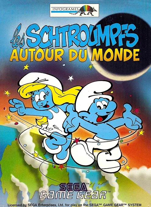 Jaquette de Schtroumpfs autour du monde