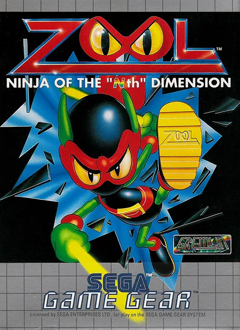 Jaquette de Zool : Ninja of the “Nth” Dimension