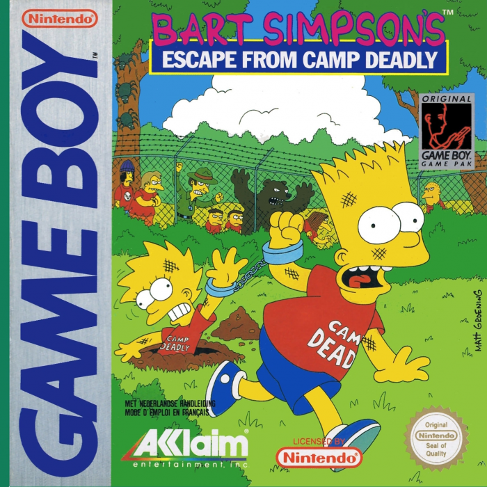 Jaquette de Bart Simpson's Escape from Camp Deadly