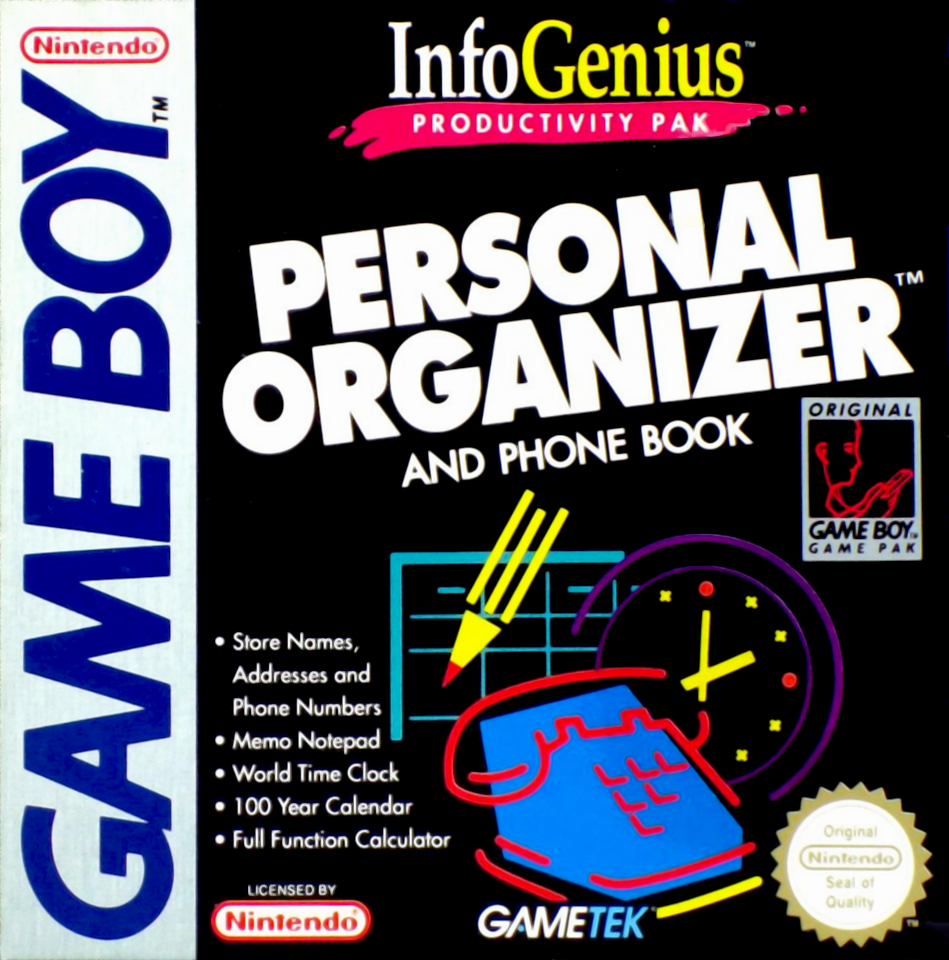 Jaquette de ZZZ(notgame):InfoGenius Systems : Personal Organizer with Phone