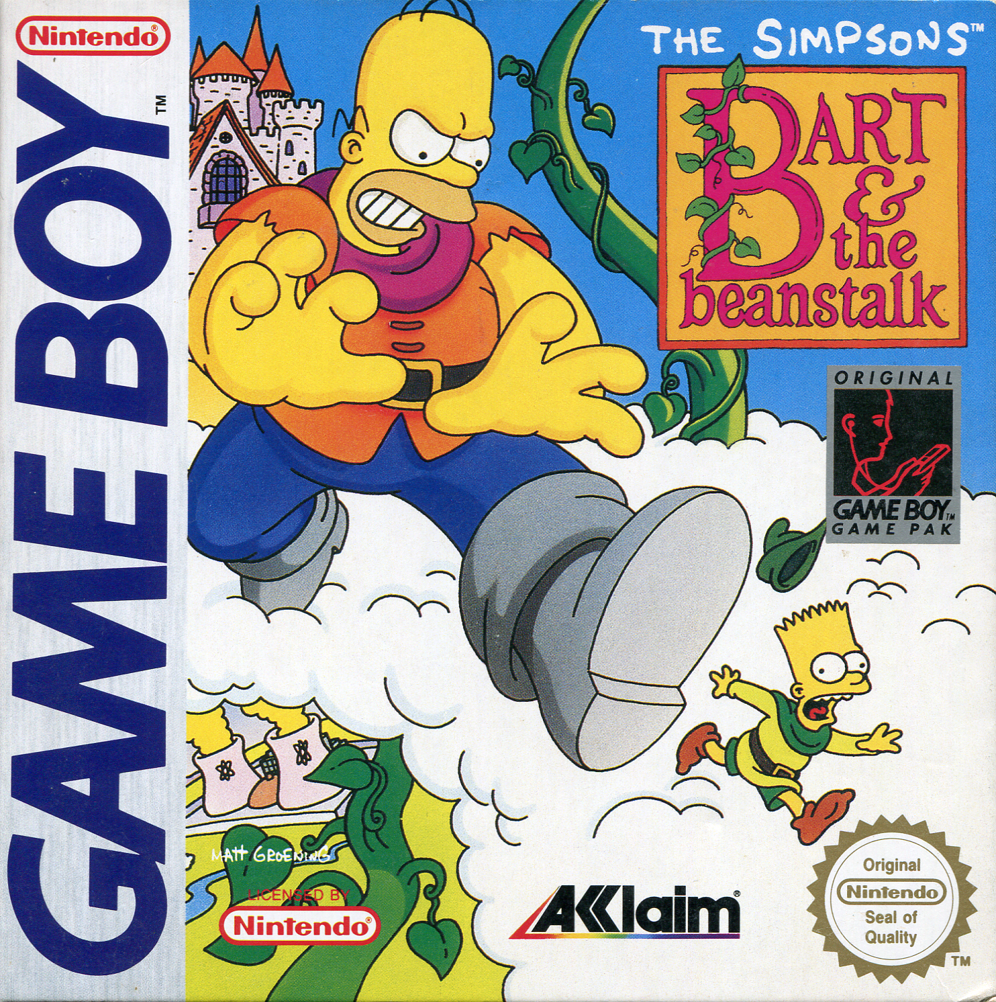 Jaquette de The Simpsons Bart & the Beanstalk