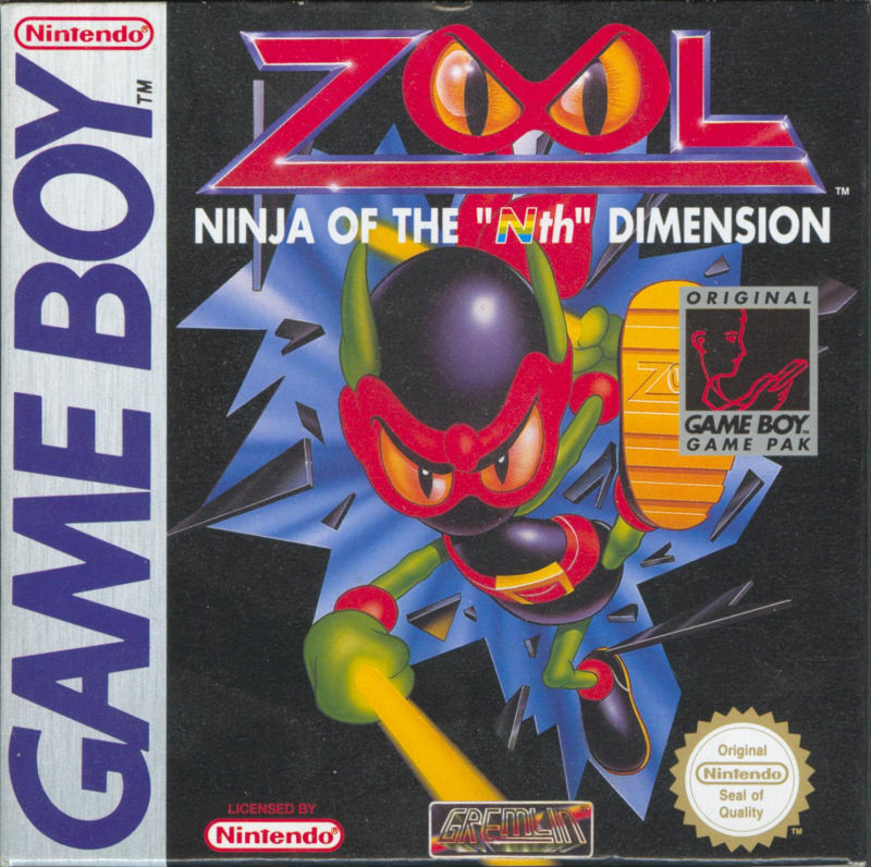 Jaquette de Zool : Ninja of the “Nth” Dimension