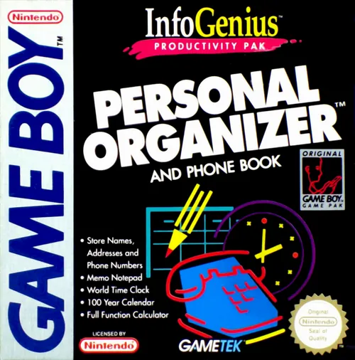 Jaquette de ZZZ(notgame):InfoGenius Systems : Personal Organizer with Phone
