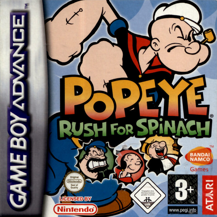 Jaquette de Popeye : Rush for Spinach