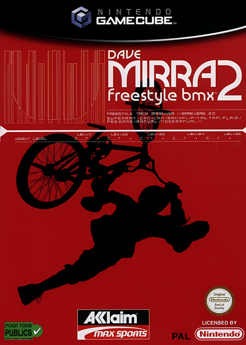 Jaquette de Dave Mirra Freestyle BMX 2