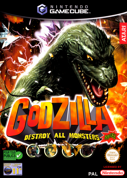 Jaquette de Godzilla : Destroy all Monsters Melee