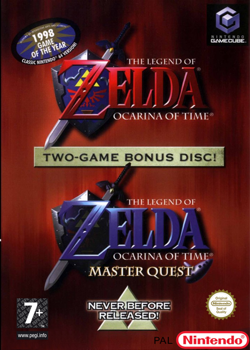 Jaquette de The Legend of Zelda : Ocarina of Time / Master Quest