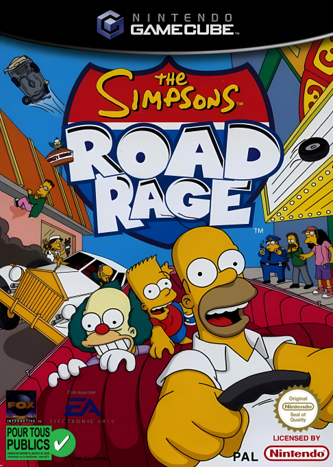 Jaquette de The Simpsons : Road Rage