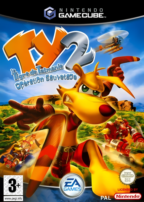Jaquette de Ty : Le Tigre de Tasmanie 2 - Opération Sauvetage