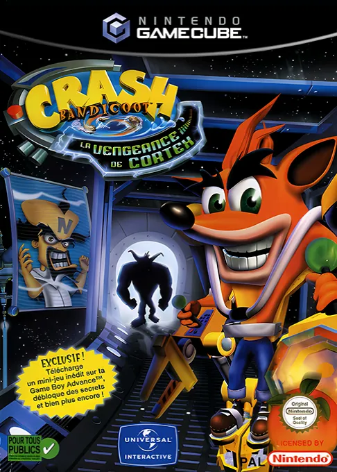 Jaquette de Crash Bandicoot : La Vengeance de Cortex