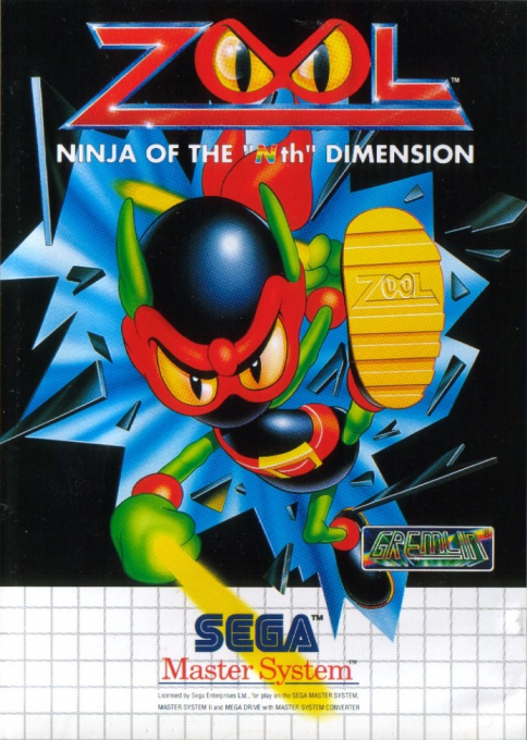 Jaquette de Zool : Ninja of the “Nth” Dimension