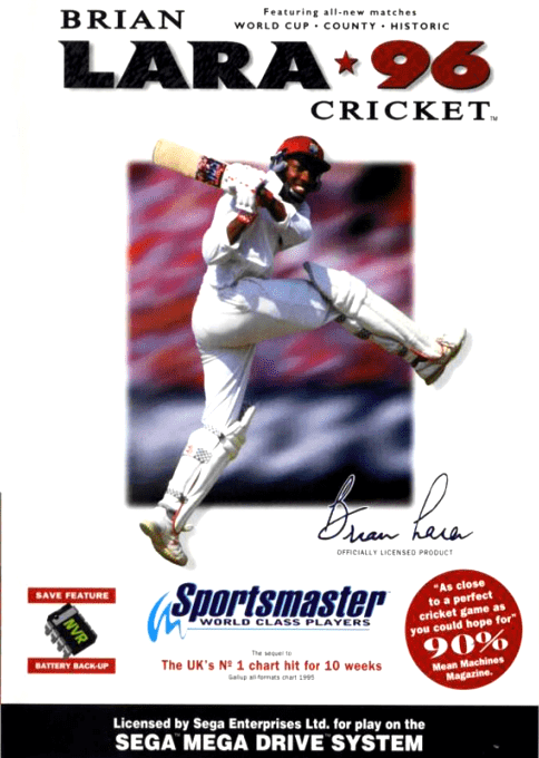 Jaquette de Brian Lara Cricket 96
