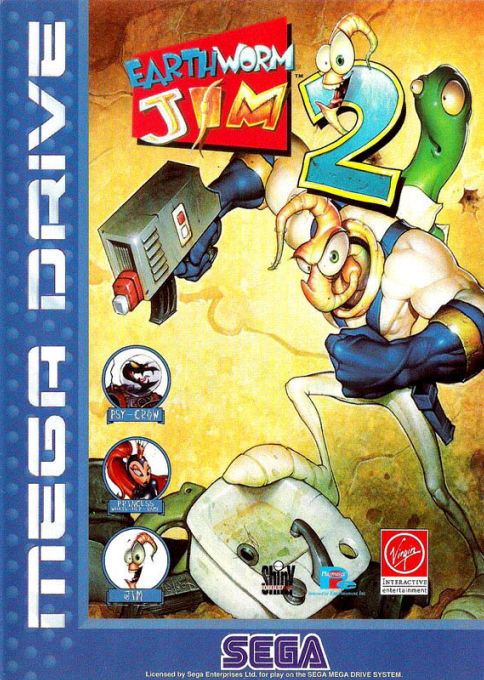 Jaquette de Earthworm Jim 2