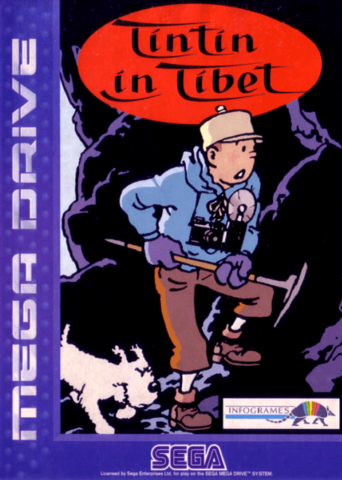 Jaquette de Tintin in Tibet