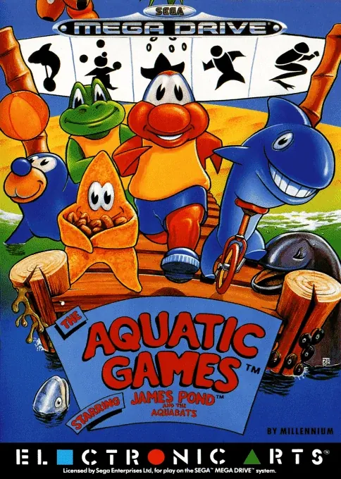 Jaquette de Aquatic Games, The starring James Pond and the aquabats