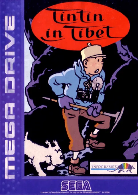 Jaquette de Tintin in Tibet