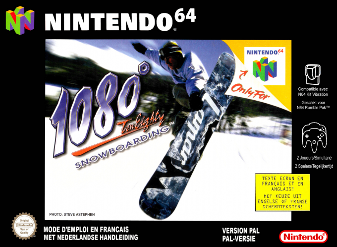 Jaquette de 1080 TenEighty Snowboarding