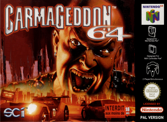 Jaquette de Carmageddon 64