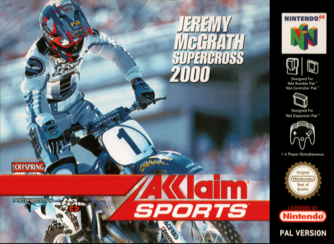 Jaquette de Jeremy McGrath Supercross 2000