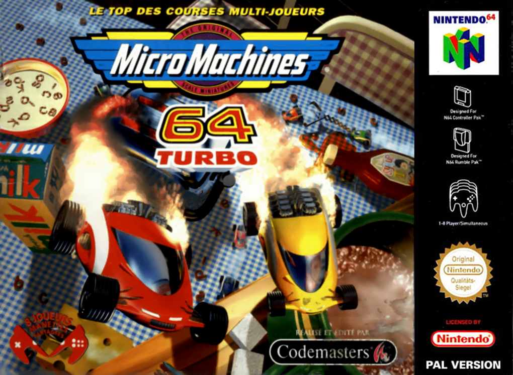 Jaquette de Micro Machines 64 Turbo
