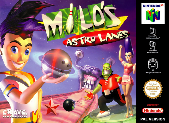 Jaquette de Milo's Astro Lanes