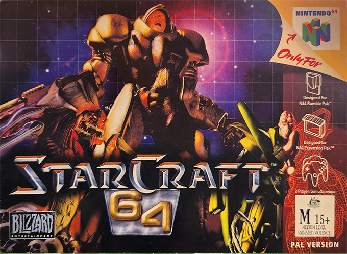 Jaquette de Starcraft 64