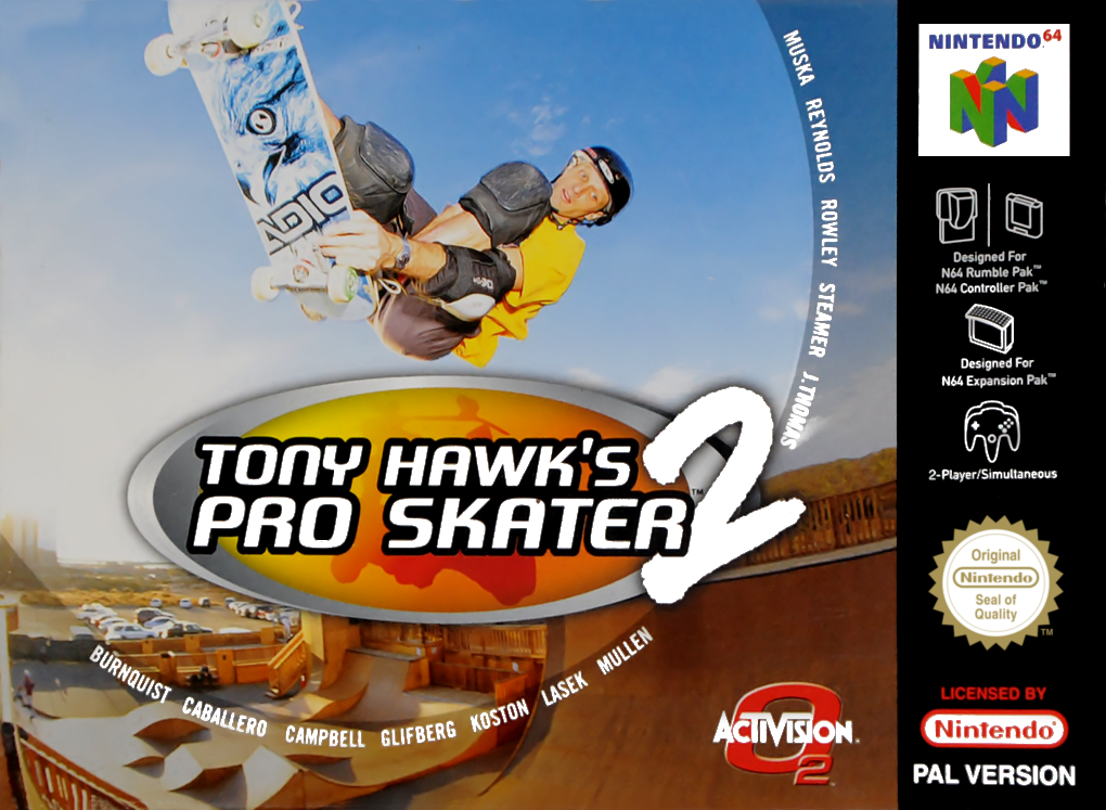 Jaquette de Tony Hawk's Pro Skater 2