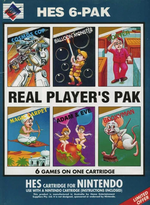 Jaquette de 6 in 1 Real Player's Pak
