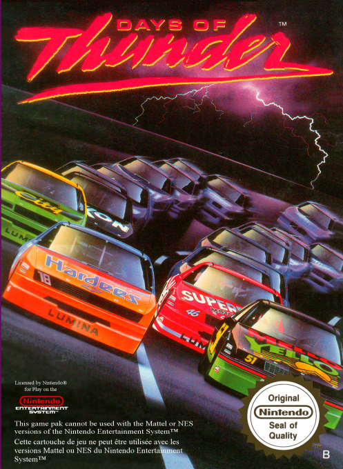 Jaquette de Days of Thunder