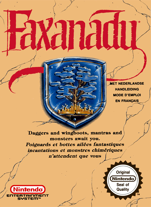 Jaquette de Faxanadu