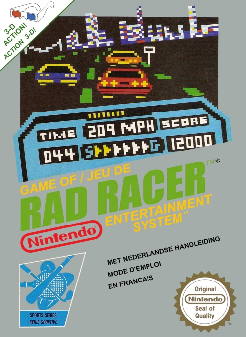 Jaquette de Rad racers