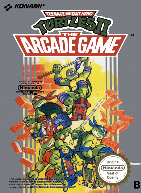 Jaquette de Teenage Mutant Hero Turtles II : The Arcade Game