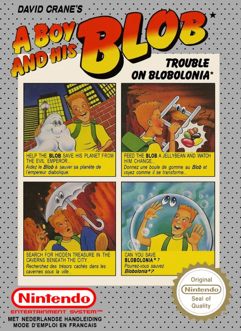 Jaquette de David Crane's A Boy and His Blob - Trouble on Blobolonia