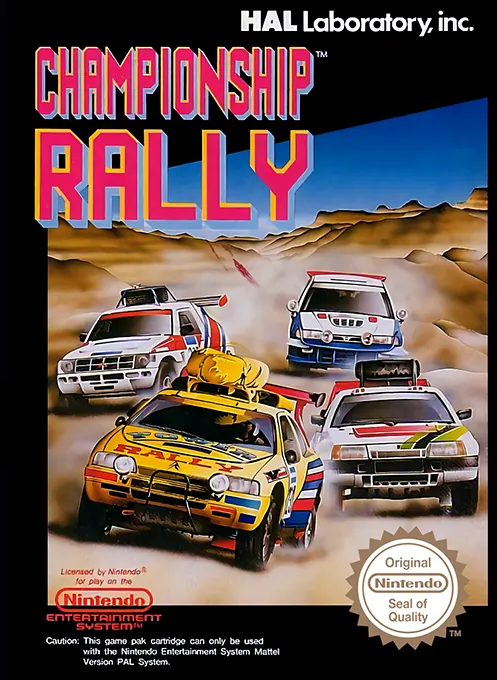 Jaquette de Championship Rally