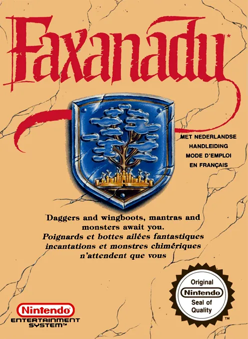 Jaquette de Faxanadu