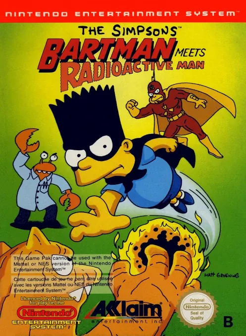 Jaquette de Simpsons Bartman Meets Radioactive Man
