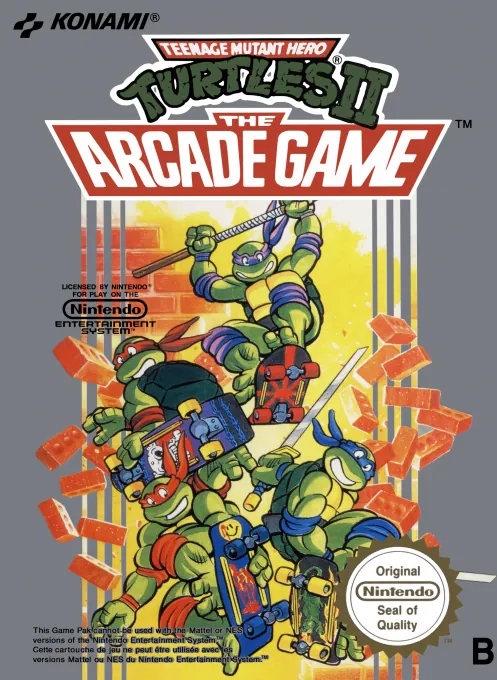 Jaquette de Teenage Mutant Hero Turtles II : The Arcade Game