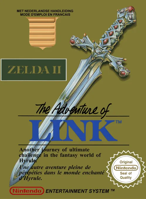 Jaquette de Zelda II : The Adventure of Link