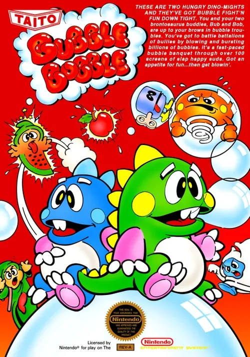Jaquette de Bubble Bobble