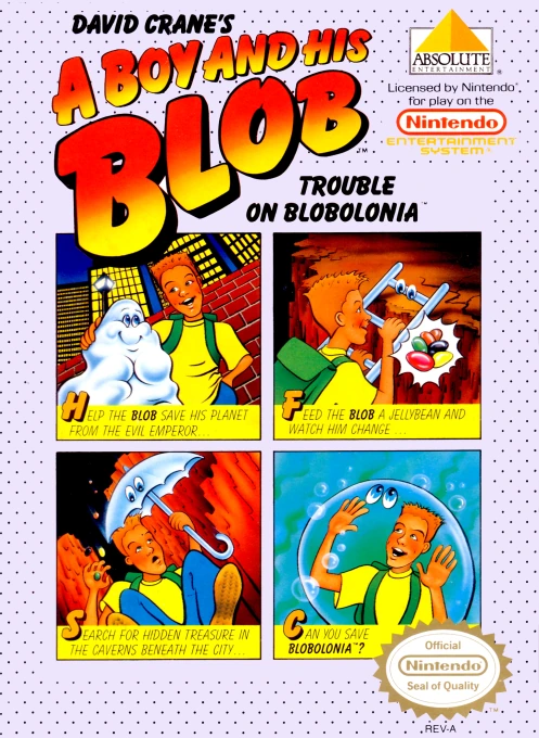 Jaquette de David Crane's A Boy and His Blob - Trouble on Blobolonia