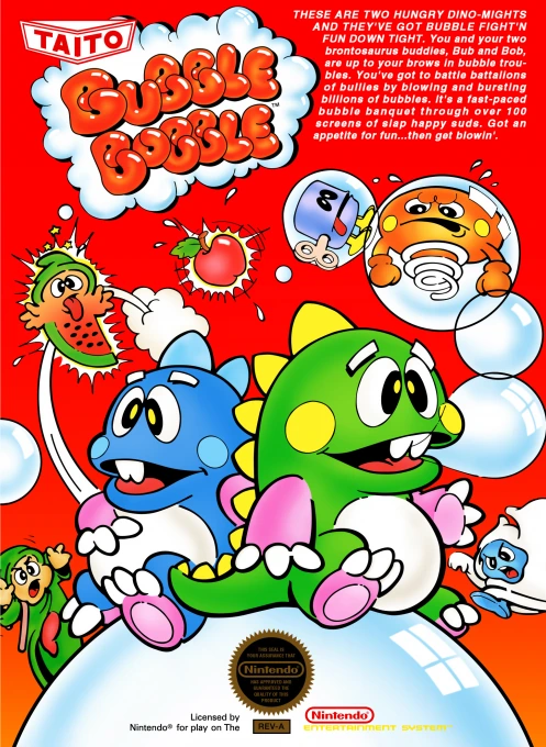 Jaquette de Bubble Bobble