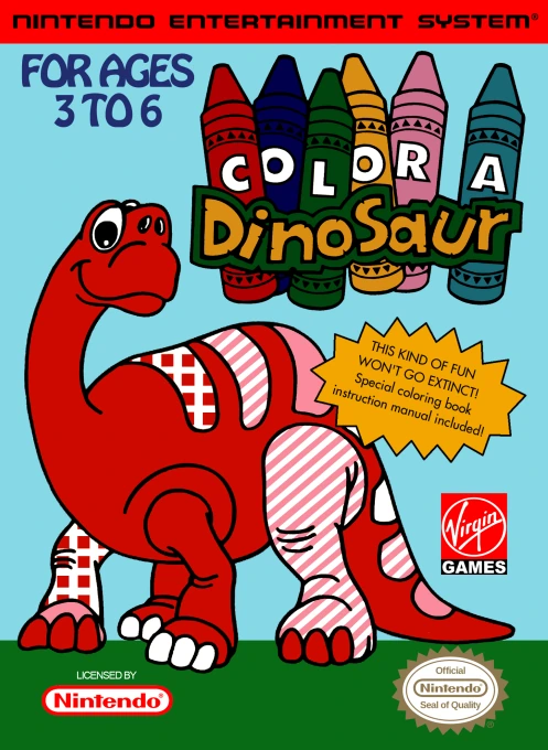 Jaquette de Color a Dinosaur