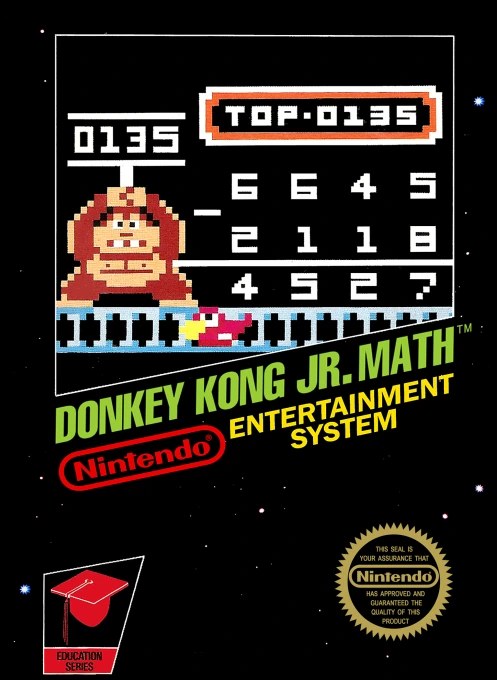 Jaquette de Donkey Kong Jr. Math