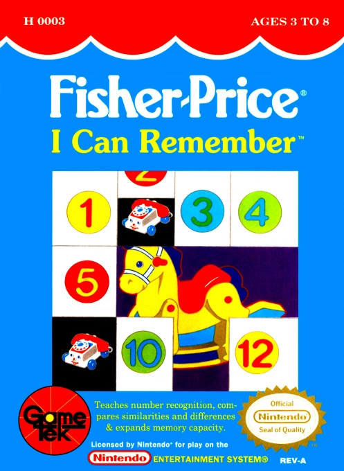 Jaquette de Fisher-Price : I Can Remember